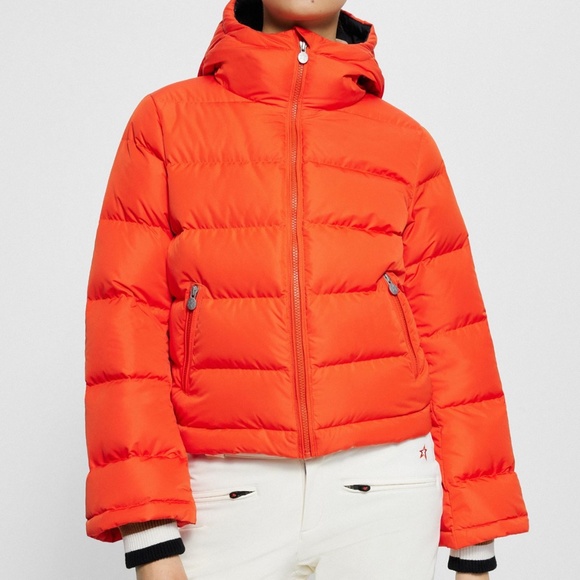 BOSS X PERFECT MOMENT HOODED JACKET WITH CAPSULE DETAILING ORANGE - Picture 1 of 4
